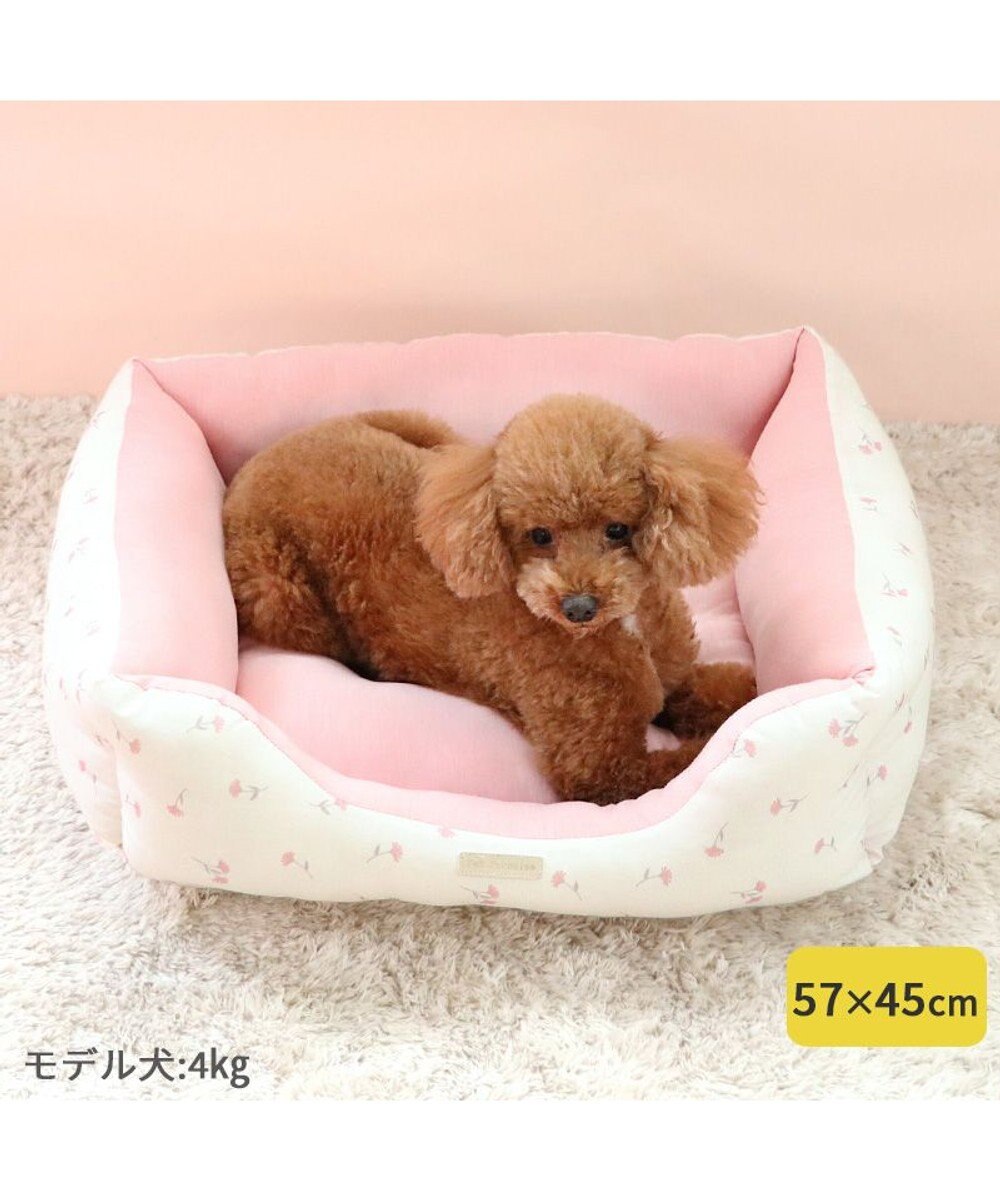 ペットパラダイス 小花柄カドラー《ピンク》 M 小型犬 / PET