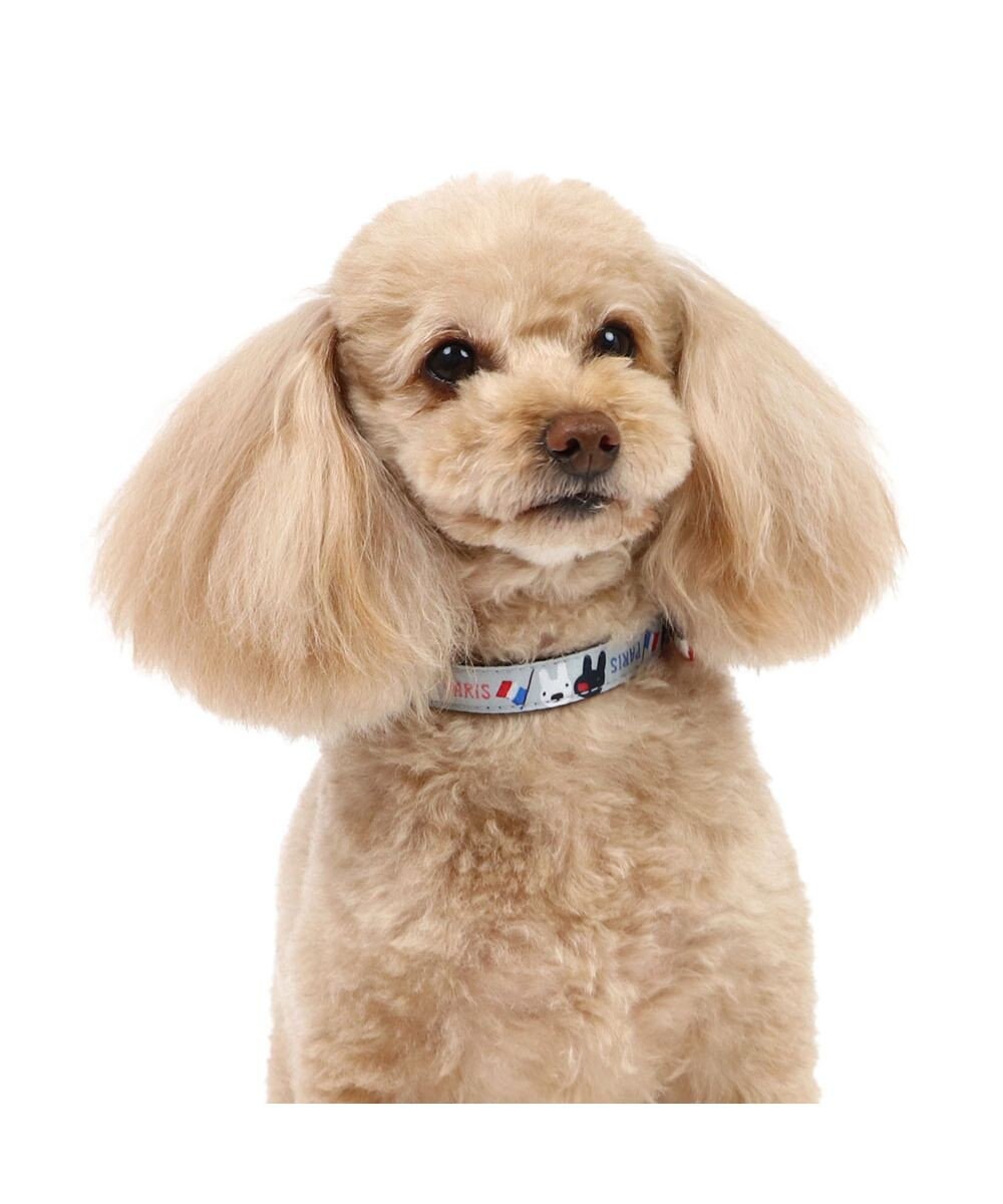 PET PARADISE リサとガスパール リボン付き首輪 《パリ柄》 S 小型犬