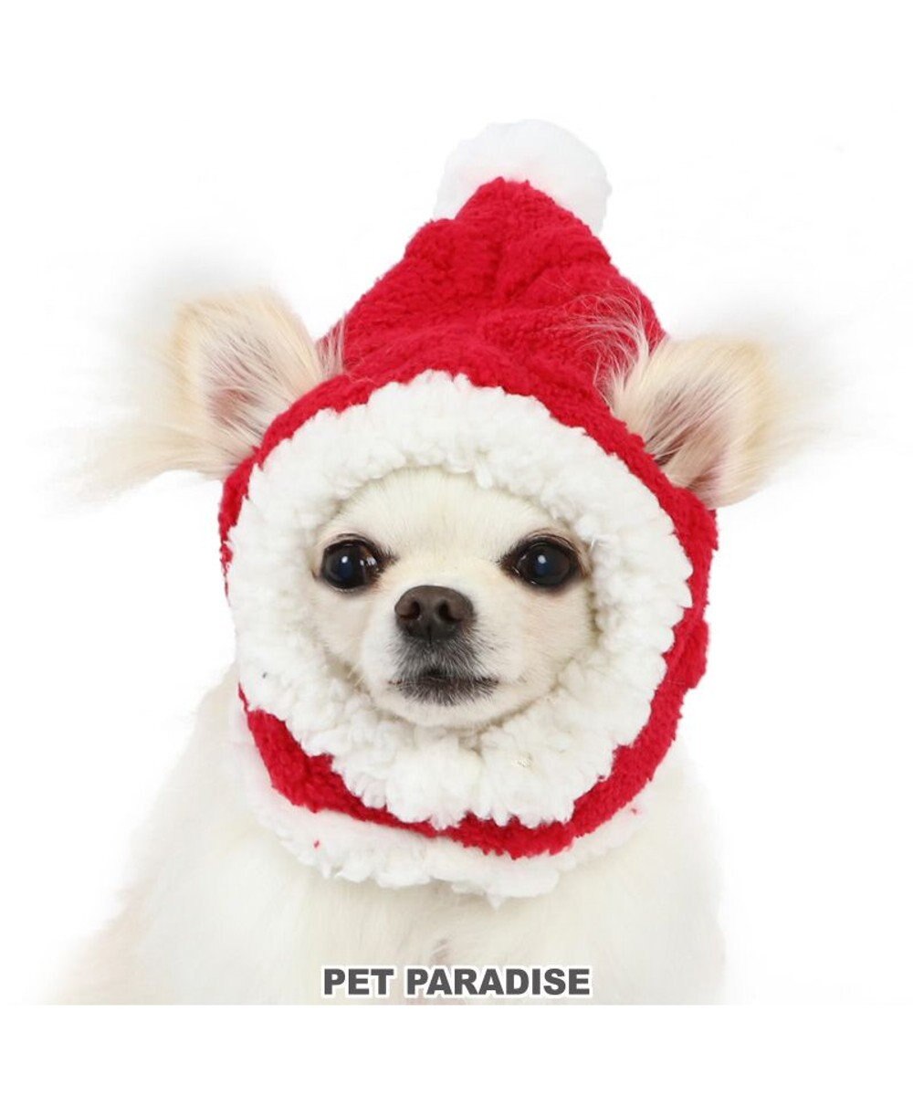 犬 帽子 クリスマス サンタ 【小型犬】 もこもこ, 赤, ３Ｓ