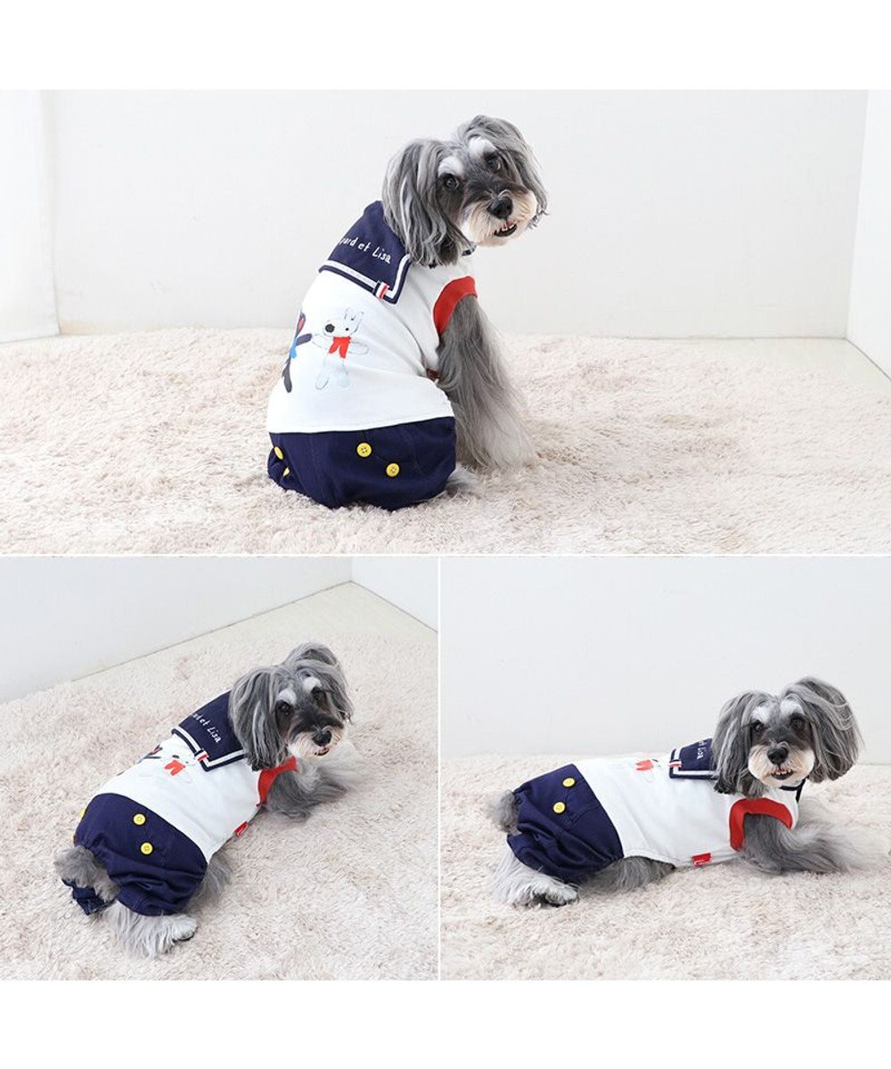 PET PARADISE リサとガスパール セーラー パンツ つなぎ 小型犬 
