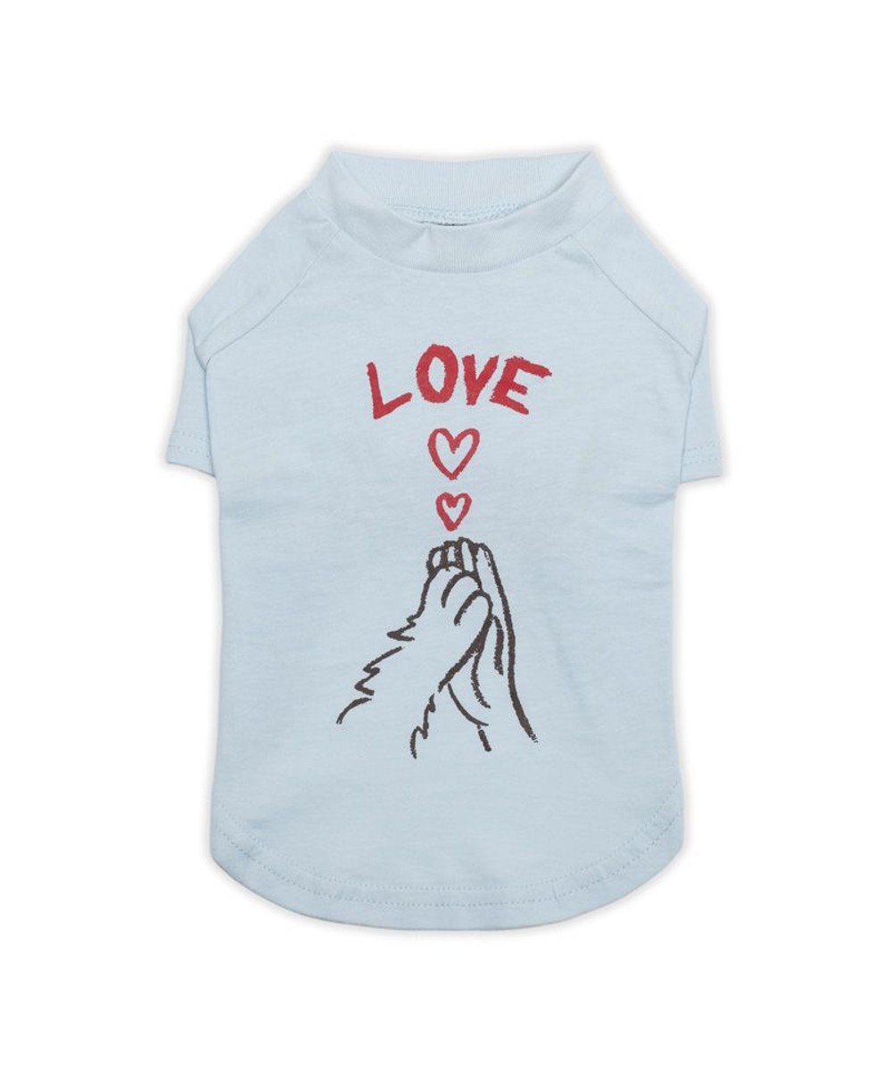 PET PARADISE ペットパラダイス Mai Kuraki　LOVE  ペットTシャツ 《ブルー》 小型犬 