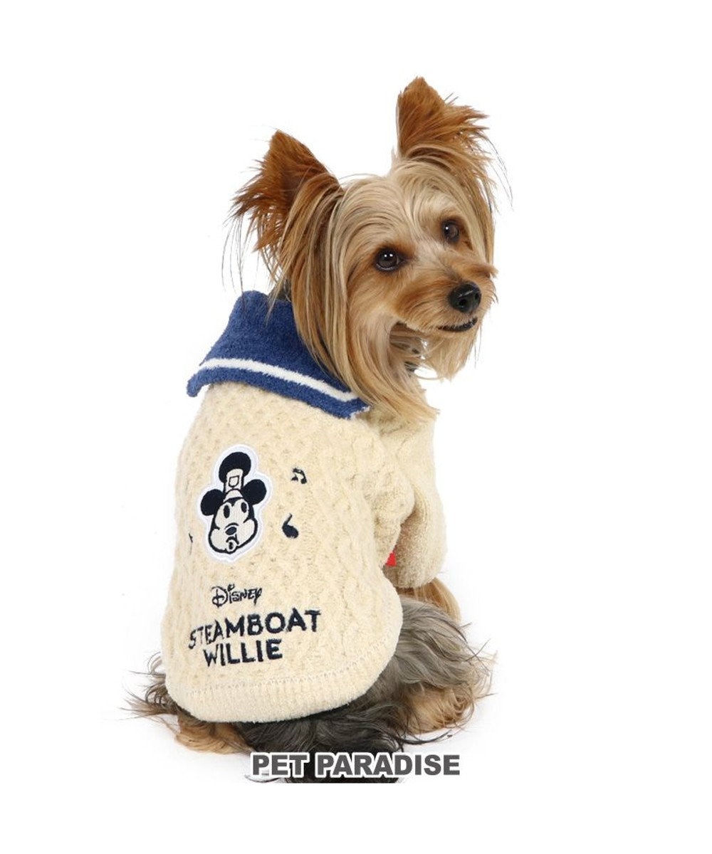 PET PARADISE 犬 服 ディズニー ミッキーマウス ニット 【小型犬】 リッチ もこもこ 紺（ネイビー・インディゴ）
