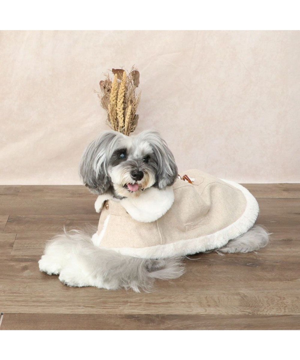 PET PARADISE ペットパラダイス  ノーブル ダッフル ポンチョ《ベージュ》 小型犬 