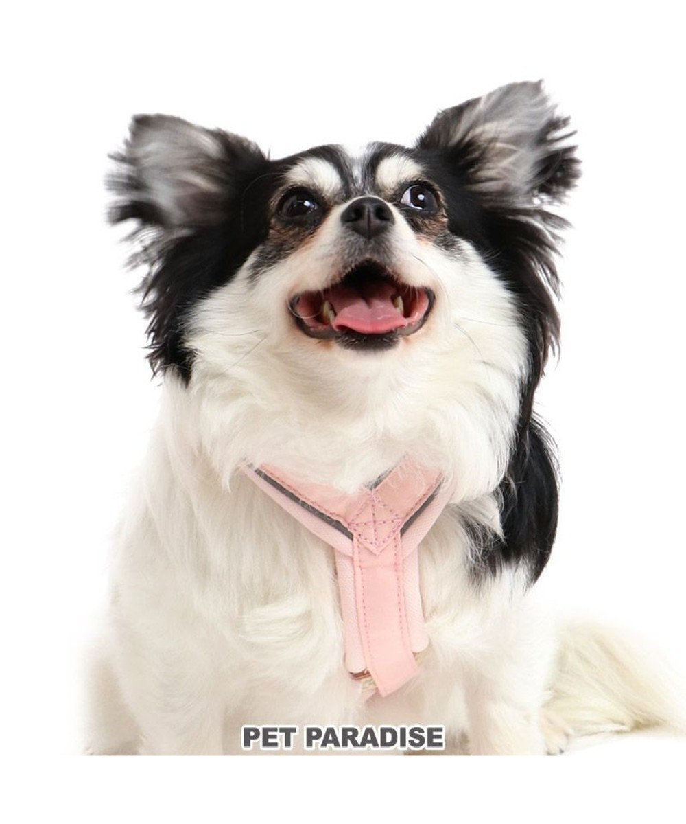 PET PARADISE 犬 ハーネス 【Ｓ】 アクティブハーネス りぼん 小型犬 リボン おさんぽ おでかけ お出掛け おしゃれ オシャレ かわいい ピンク（淡）