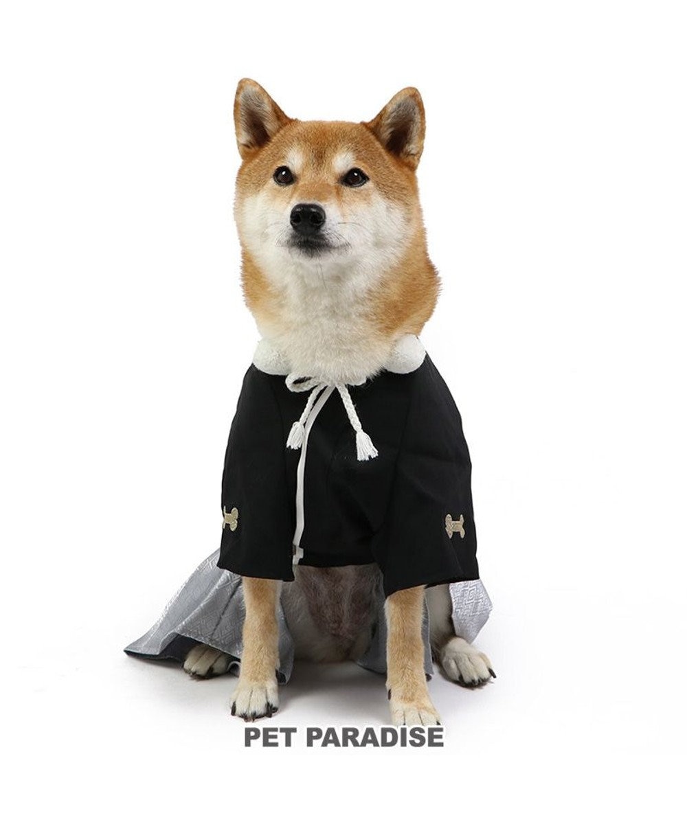 PET PARADISE ペットパラダイス 紋付袴 《シルバー》 中型犬 大型犬 黒
