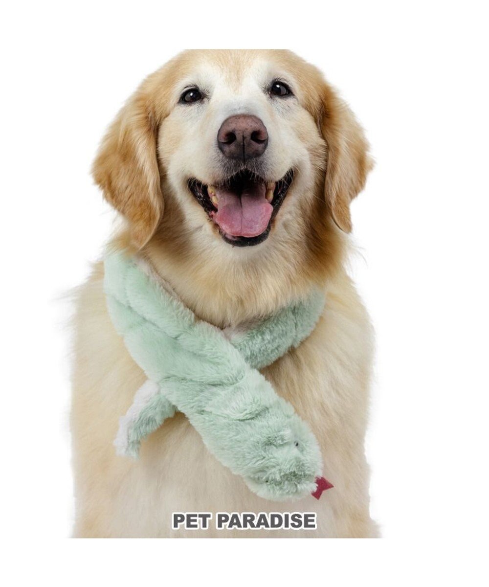 PET PARADISE ペットパラダイス 干支 巳 マフラー 《グリーン》 中型犬 大型犬 Ｍ～Ｌ グリーン