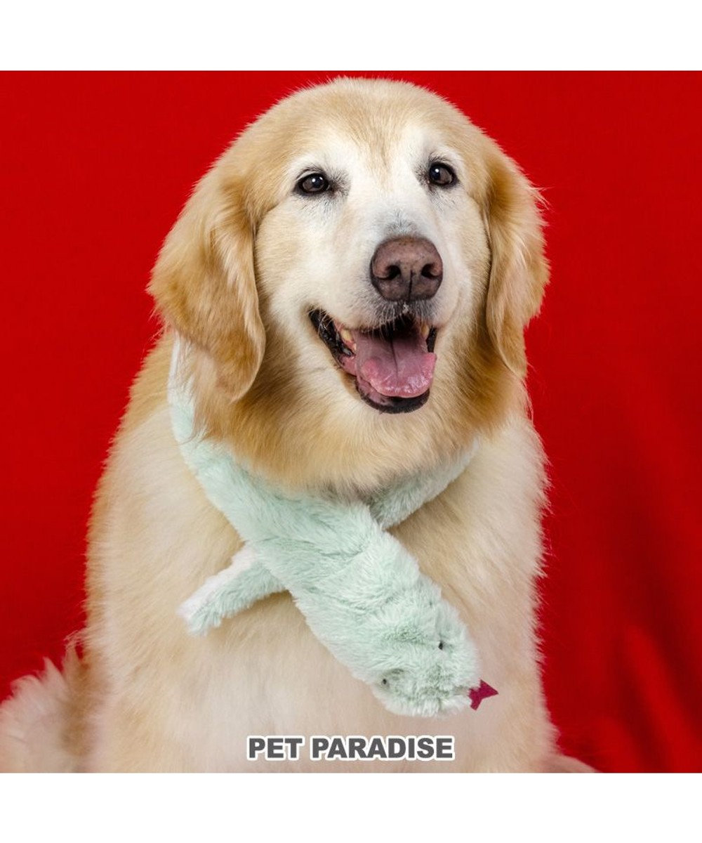 PET PARADISE ペットパラダイス 干支 巳 マフラー 《グリーン》 中型犬 大型犬 Ｍ～Ｌ グリーン