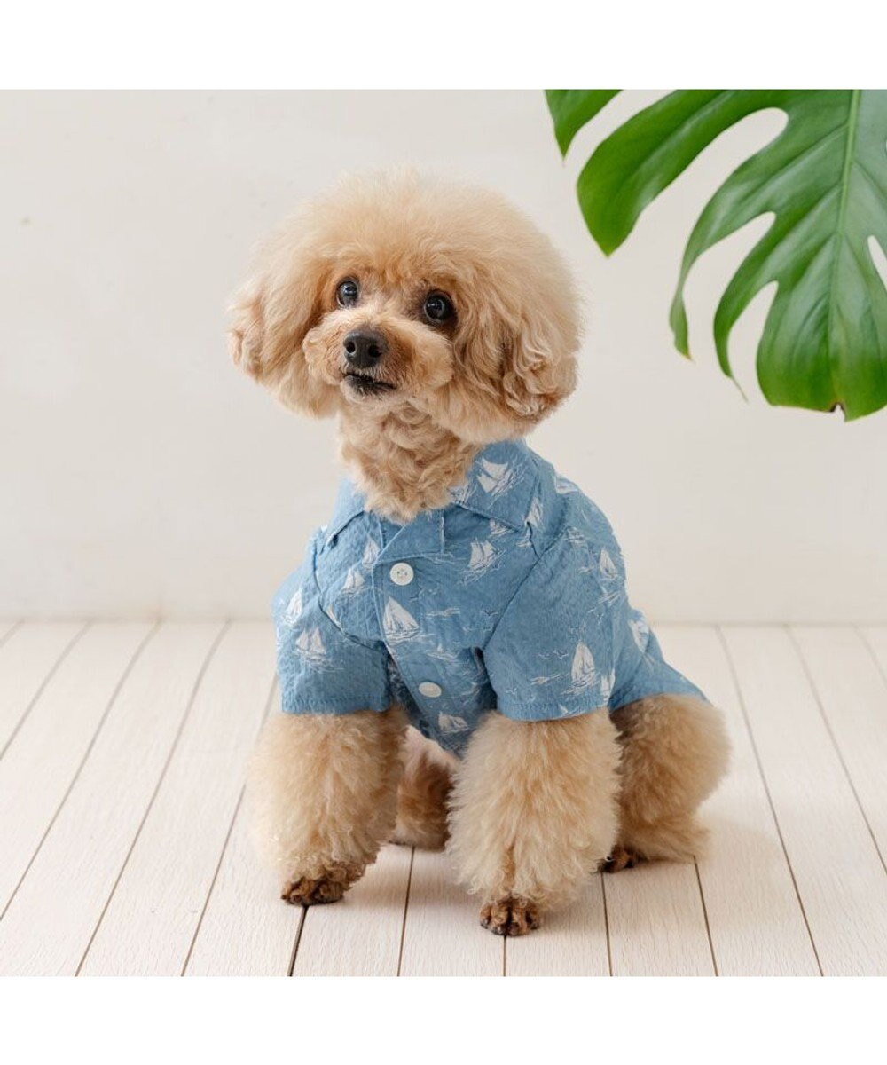 PET PARADISE J.PRESS ウェーブシャツ 《船柄 》 小型犬 
