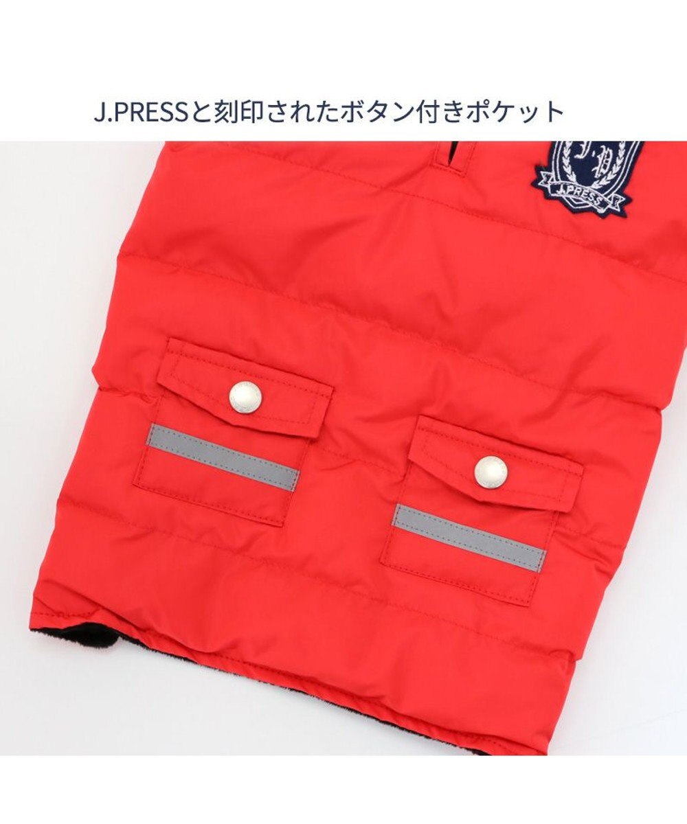 PET PARADISE 犬 服 J.PRESS 綿入り コート 【小型犬】 フライトコート レッド 