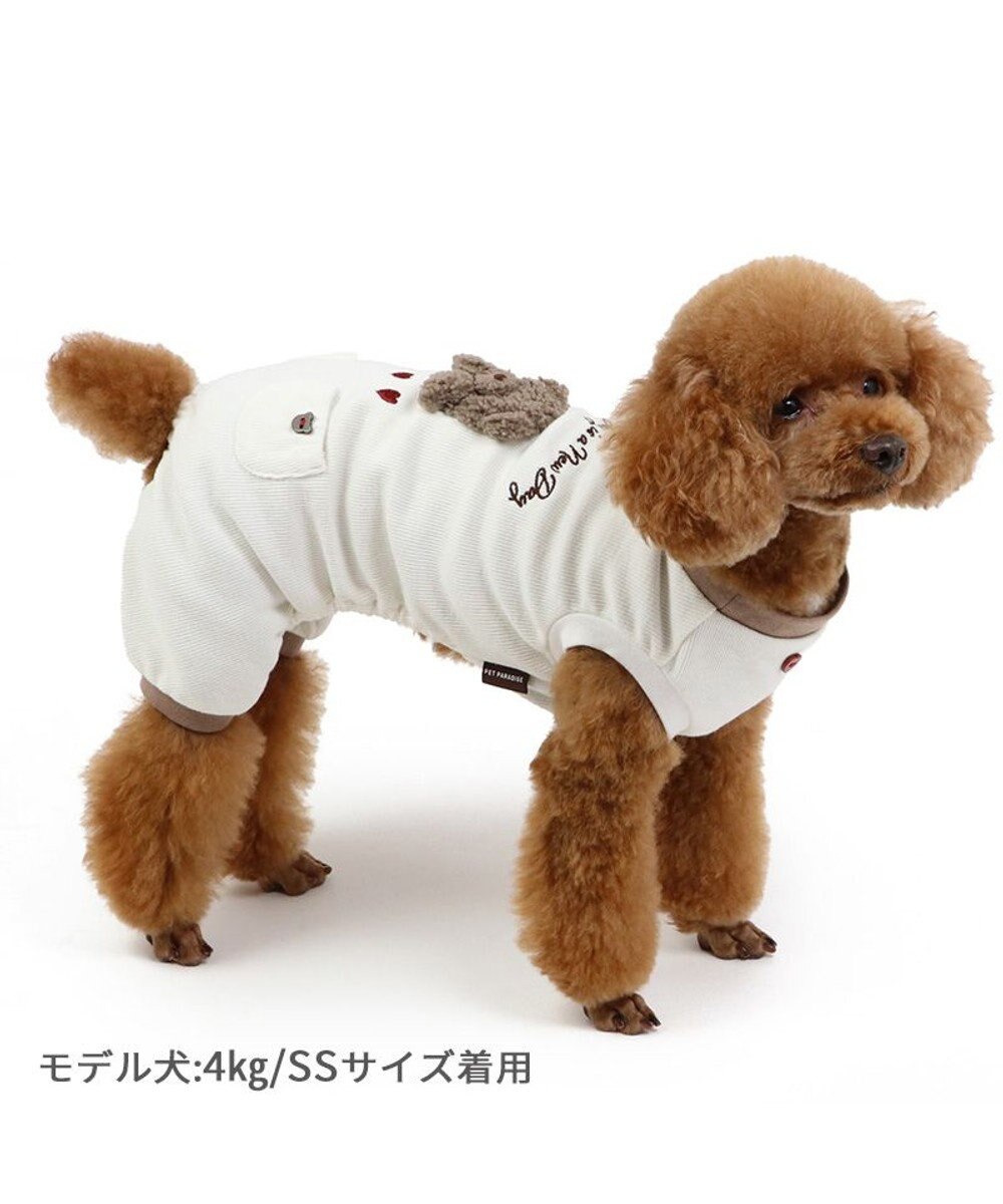 PET PARADISE ペットパラダイス ペティヒート プレミアム ロンパース くま 小型犬
