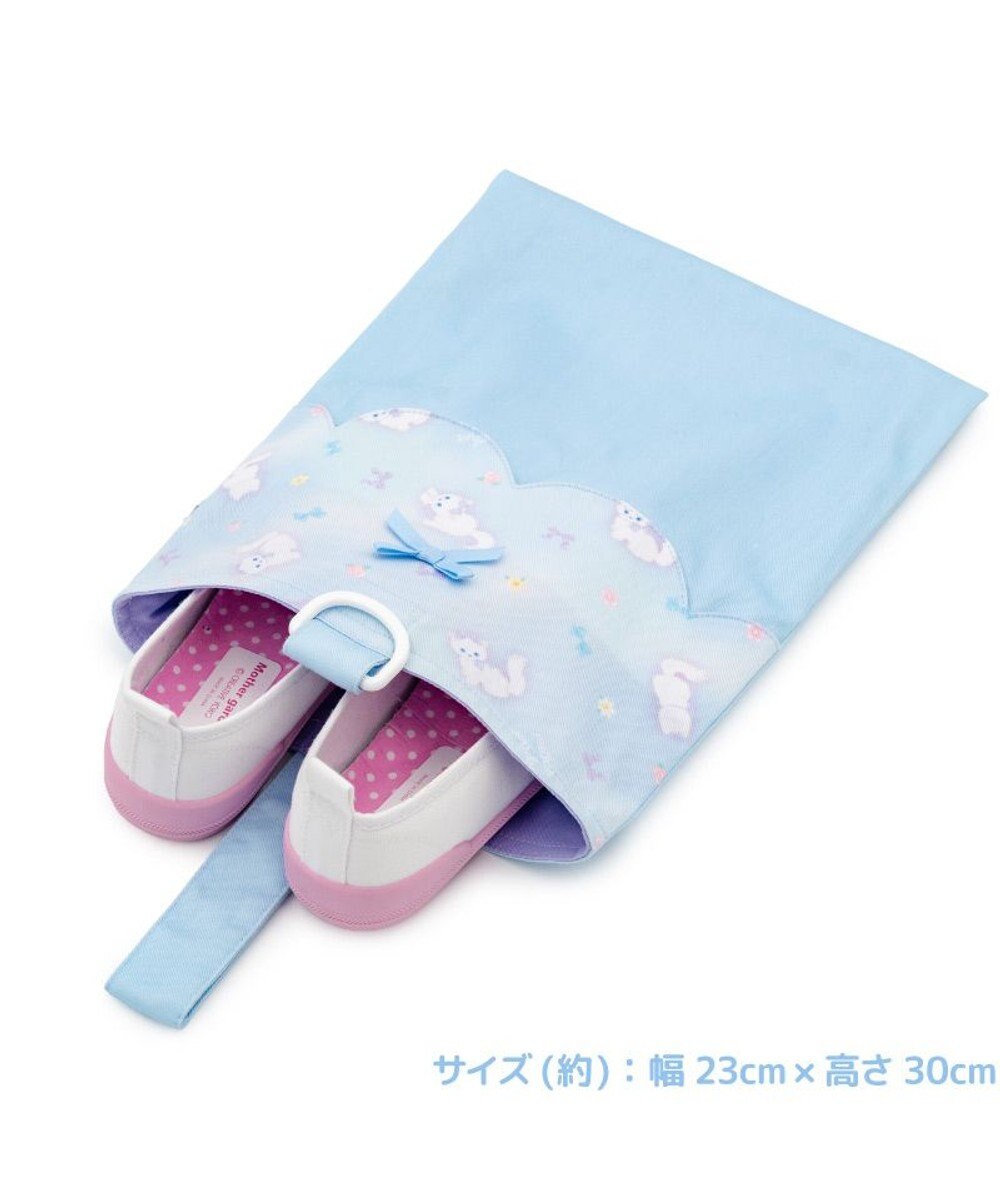 Mother garden マザーガーデン 学童布バッグ ＆ 巾着4点セット  《ふわねこ柄》 