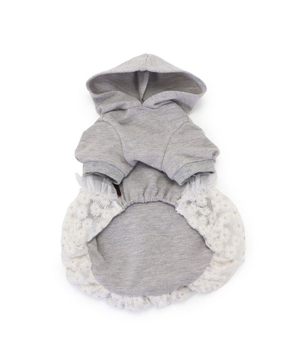 PET PARADISE ペットパラダイス ドッキングパーカー 《グレー》 小型犬 