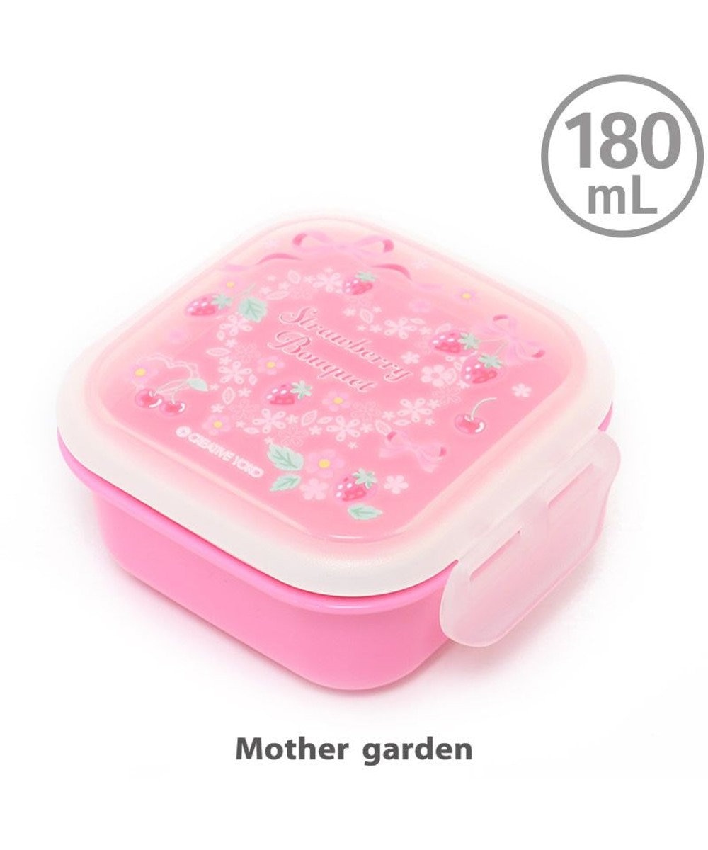 Mother garden マザーガーデン 野いちご フルーツケース 《リボン柄》 日本製 ピンク（淡）