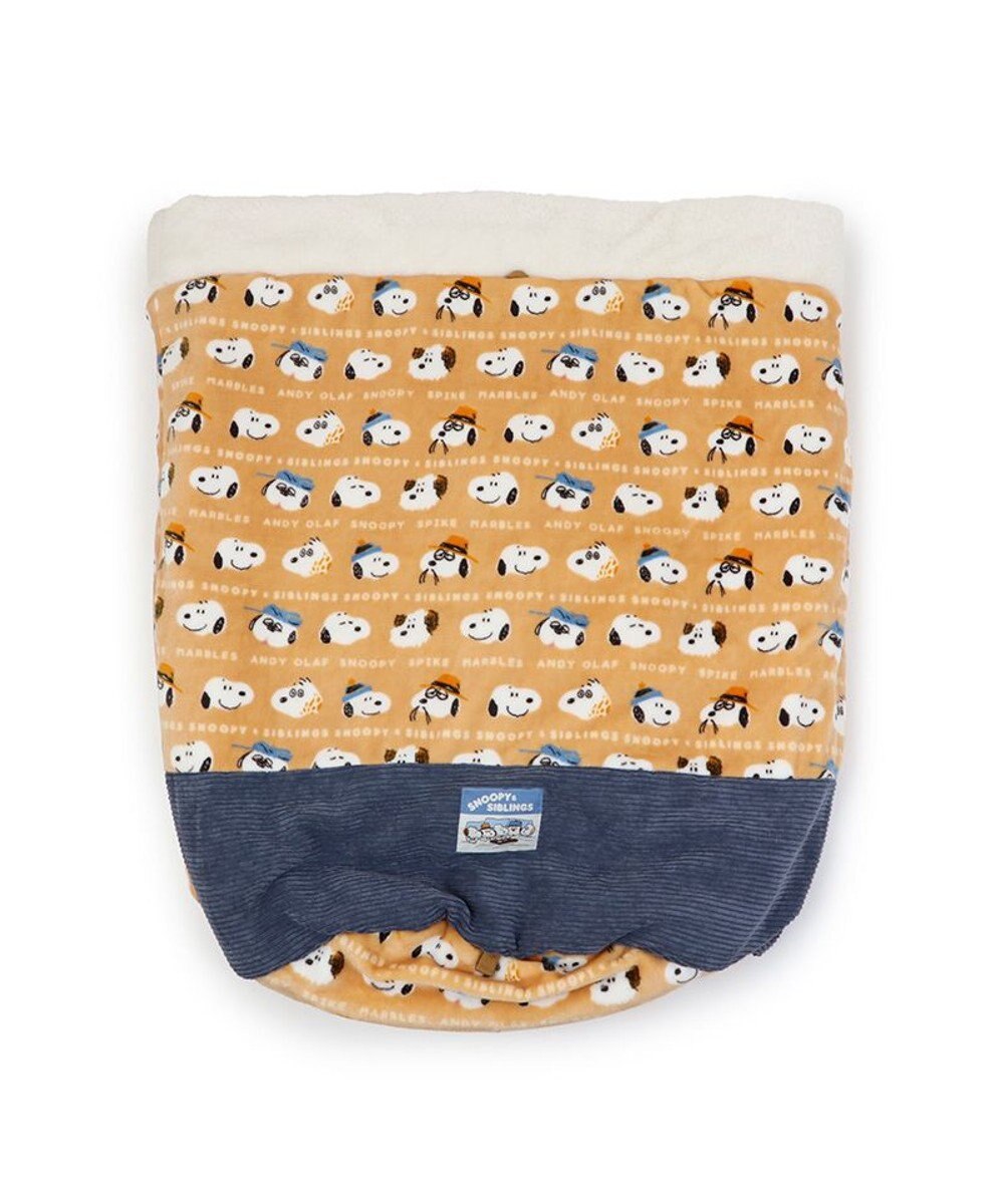 PET PARADISE スヌーピー 筒型寝袋 遠赤外線 《ブラザー柄》 57×95cm 