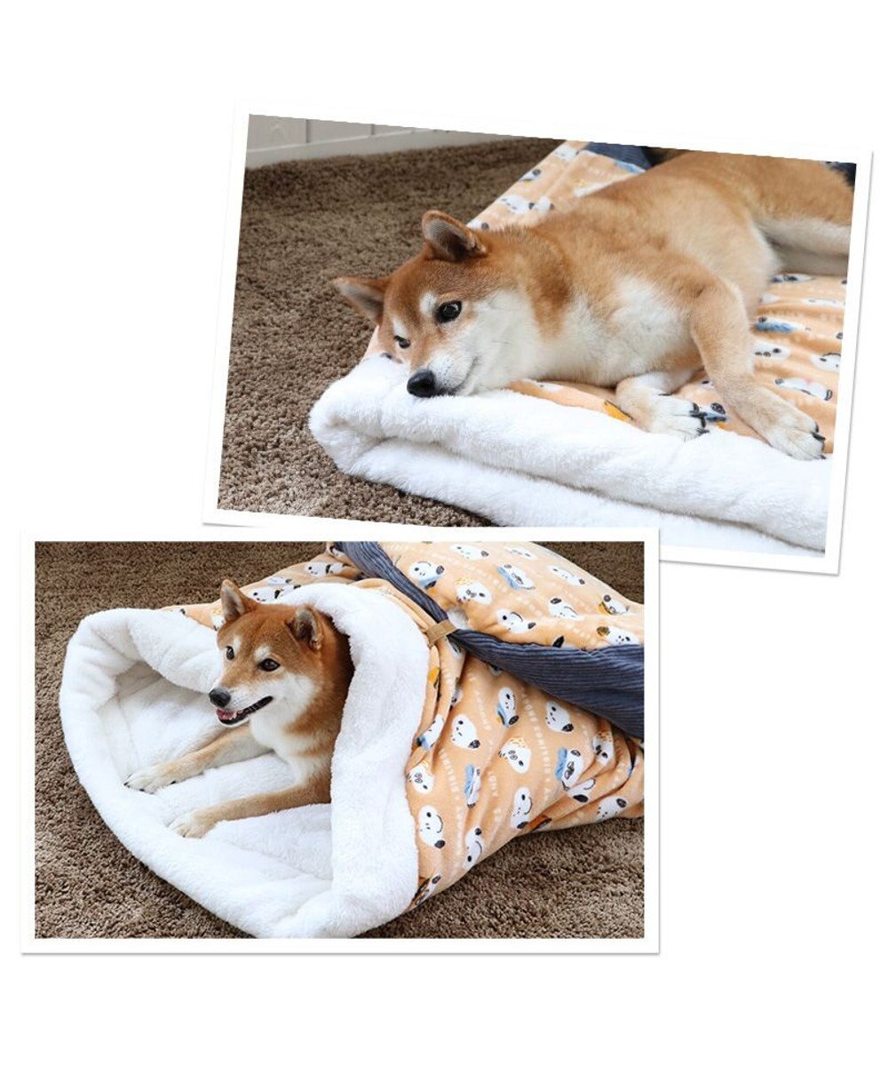 PET PARADISE スヌーピー 筒型寝袋 遠赤外線 《ブラザー柄》 57×95cm 