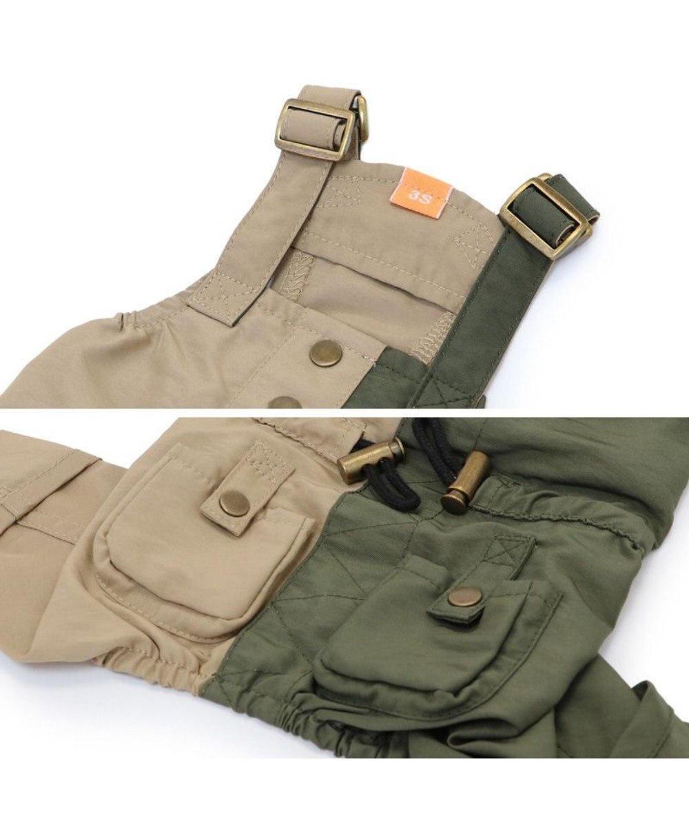 PET PARADISE ペットパラダイス ポケット切替 オーバーオール  小型犬 