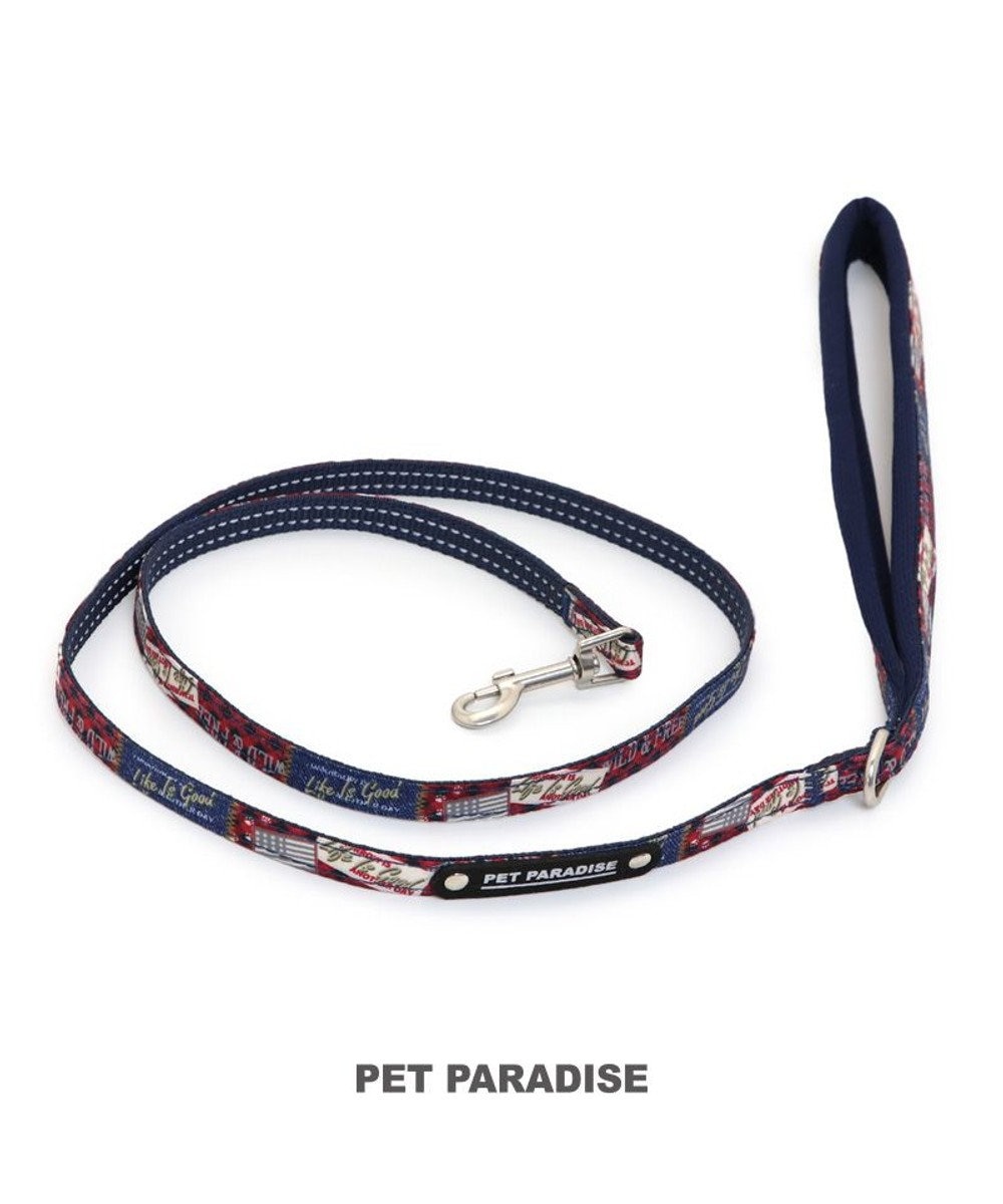 PET PARADISE 犬 リード 【ＳＳ~Ｓ】 ペットパラダイス ロゴ マルチカラー