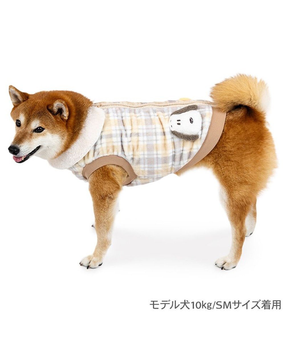 PET PARADISE スヌーピー ボア ジップベスト 《仲良し》 中型犬 