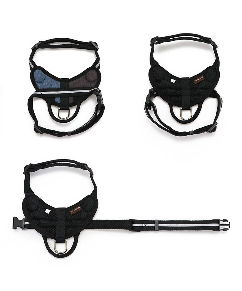 PET PARADISE ヘッドインハーネス  【SM】 オレンジ / ブルー 【中型犬】