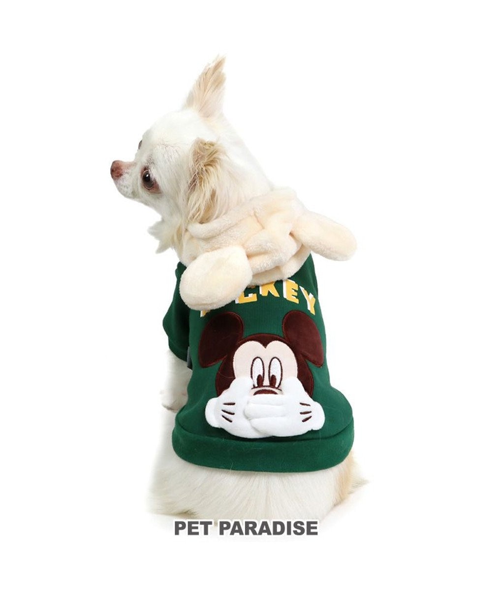 PET PARADISE ディズニー ミッキーマウス お揃いパーカー 小型犬 緑