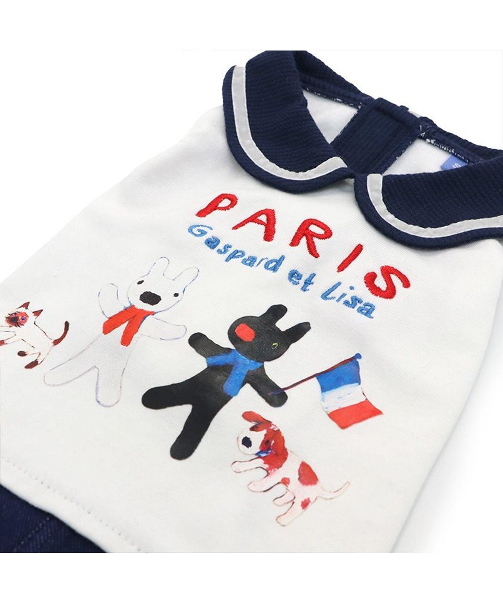 PET PARADISE リサとガスパール 丸襟 スカートつなぎ 小型犬 