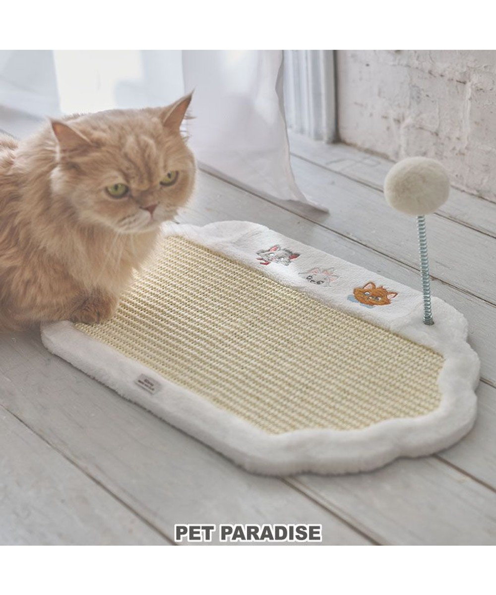 PET PARADISE ディズニー  ３兄弟 爪とぎプレート オフホワイト