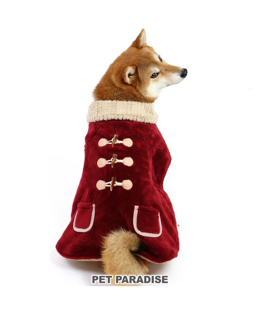 PET PARADISE 犬 服 コート 【中型犬】【大型犬】 ダッフル風 レッド 赤