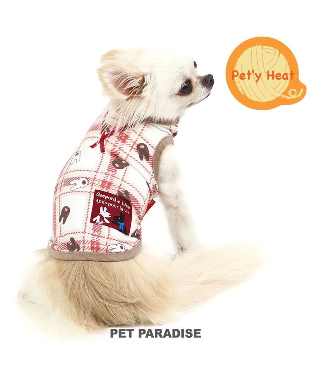 PET PARADISE リサとガスパール  ペティヒート タンクトップ チェック柄 小型犬 -
