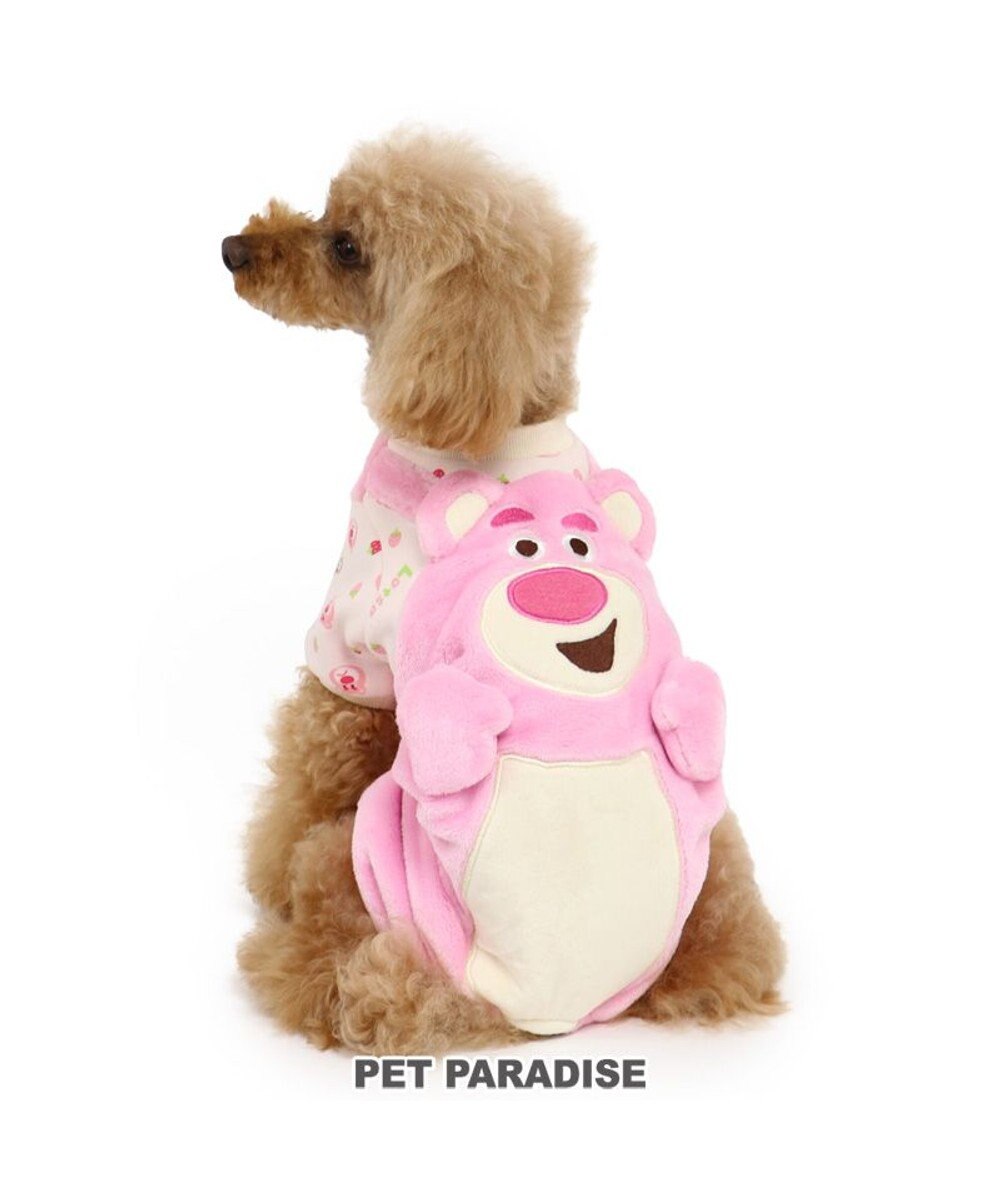 PET PARADISE 犬 服  ディズニー トイ・ストーリー ロッツォ ロンパース 〔小型犬〕 顔 犬服 犬の服 犬 服 ペットウエア ペットウェア ドッグウエア ドッグウェア ベビー 超小型犬 小型犬 暖かい ピンク（淡）