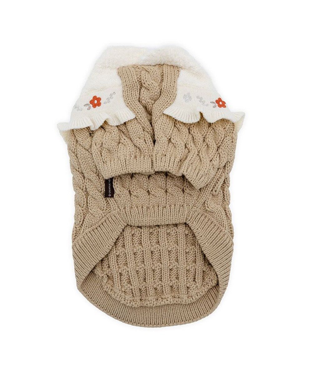 PET PARADISE ペットパラダイス バイカラー ニット 《ベージュ》 小型犬 