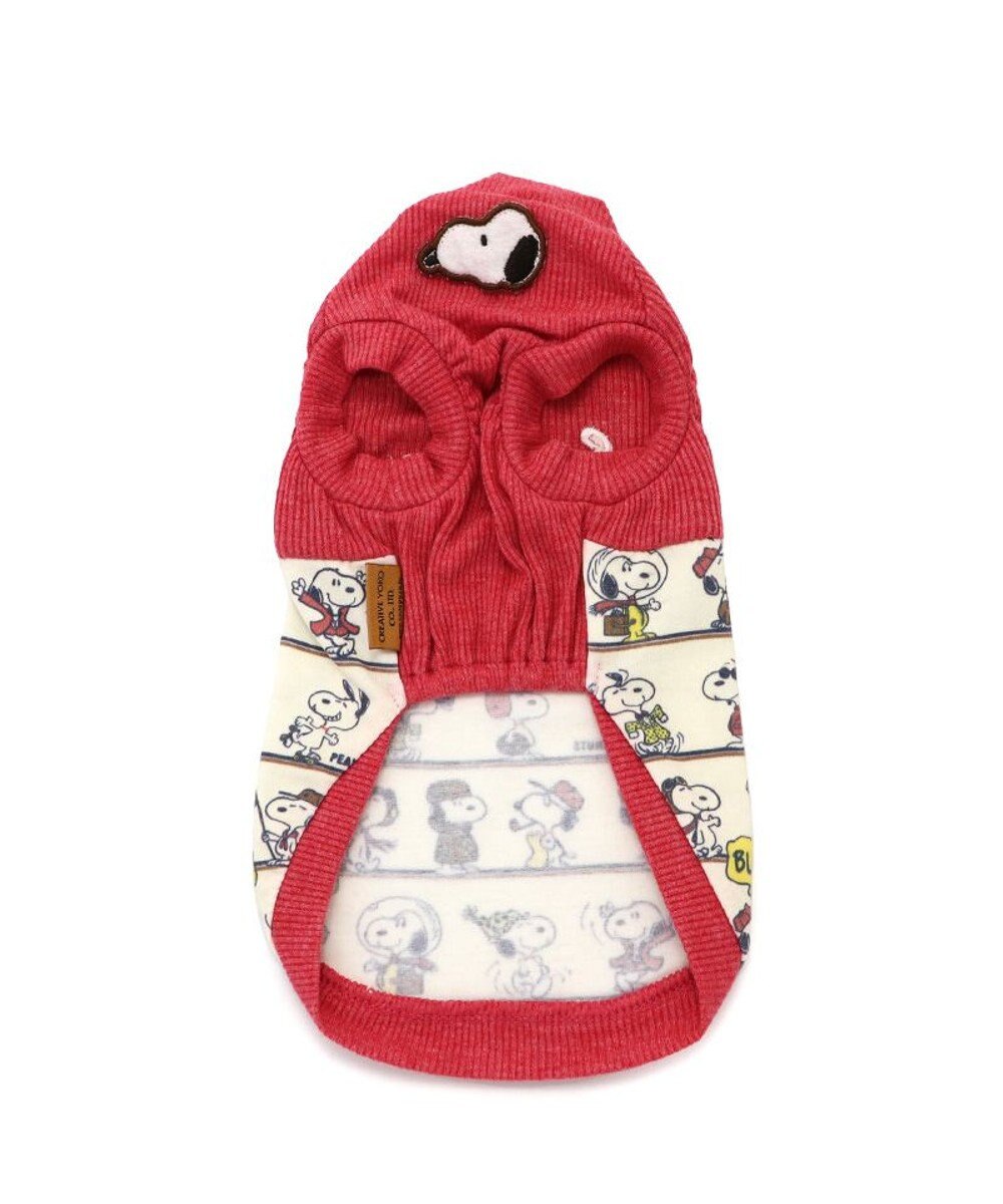 PET PARADISE スヌーピー パッチ付き タンクトップ 《レッド》【中型犬】 