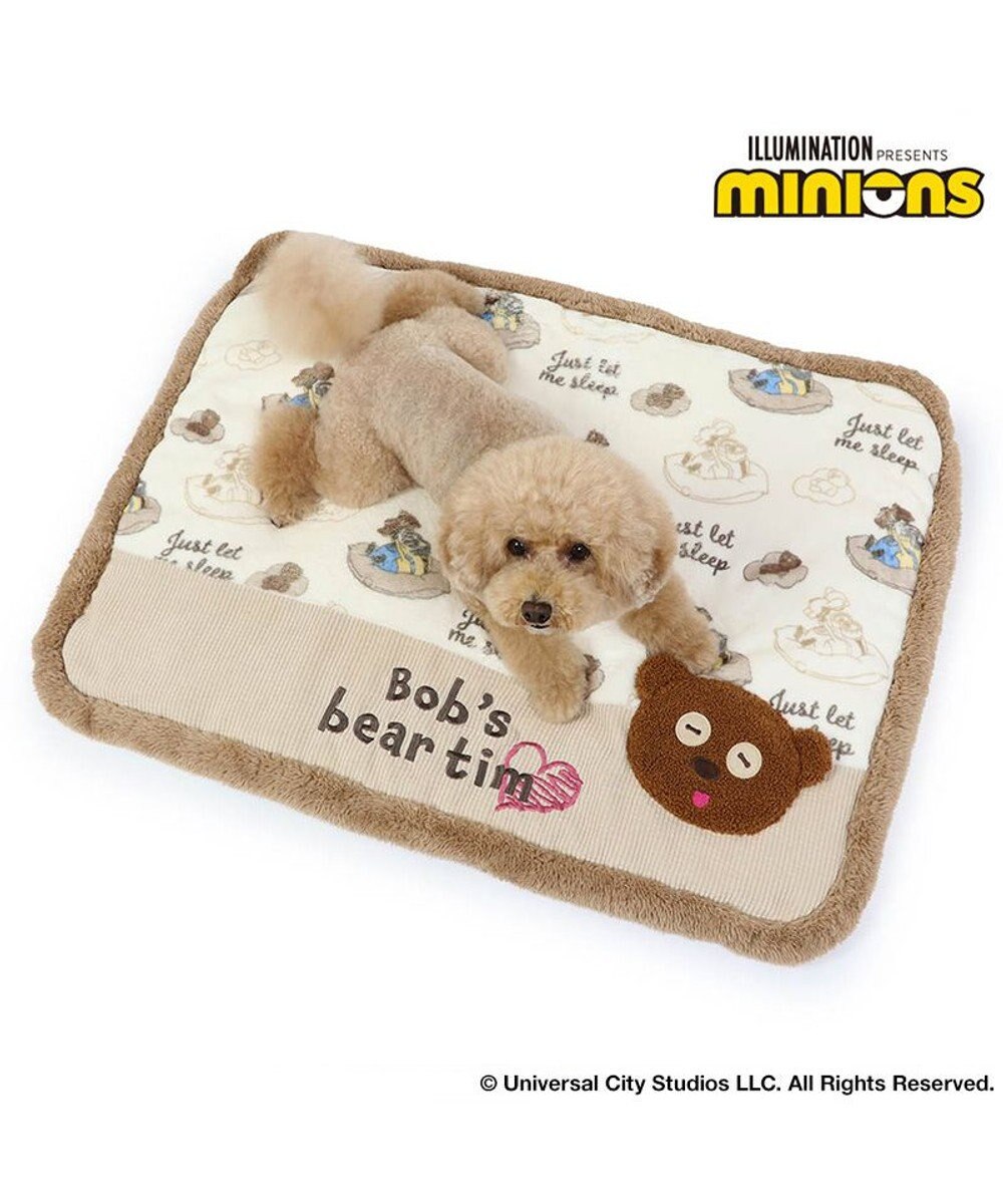 PET PARADISE  ミニオン ボブ ティム 遠赤外線 ボアマット (80×60cm)