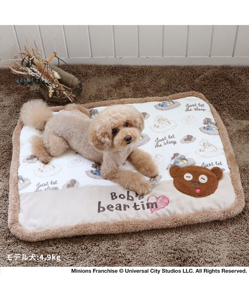 PET PARADISE  ミニオン ボブ ティム 遠赤外線 ボアマット (80×60cm) 