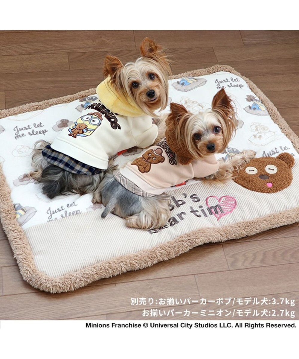 PET PARADISE  ミニオン ボブ ティム 遠赤外線 ボアマット (80×60cm) 