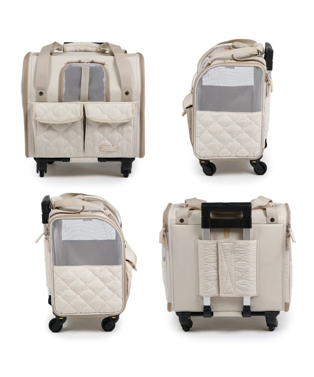 PET PARADISE ペットパラダイス キャスター付き ナチュラル 折り畳みキャリー 