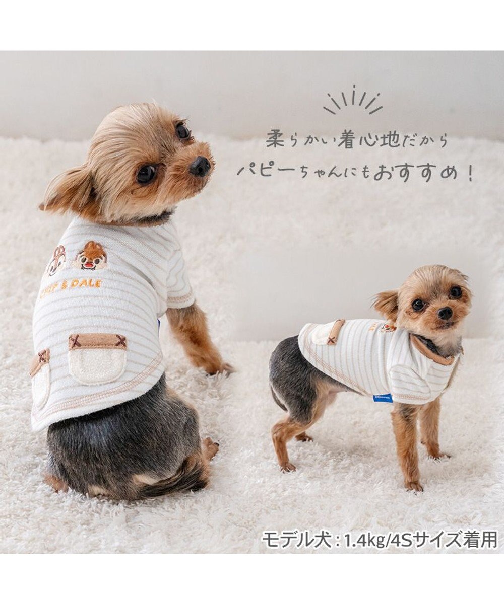 PET PARADISE ディズニー チップとデール サーモキープ お顔Tシャツ 小型犬 