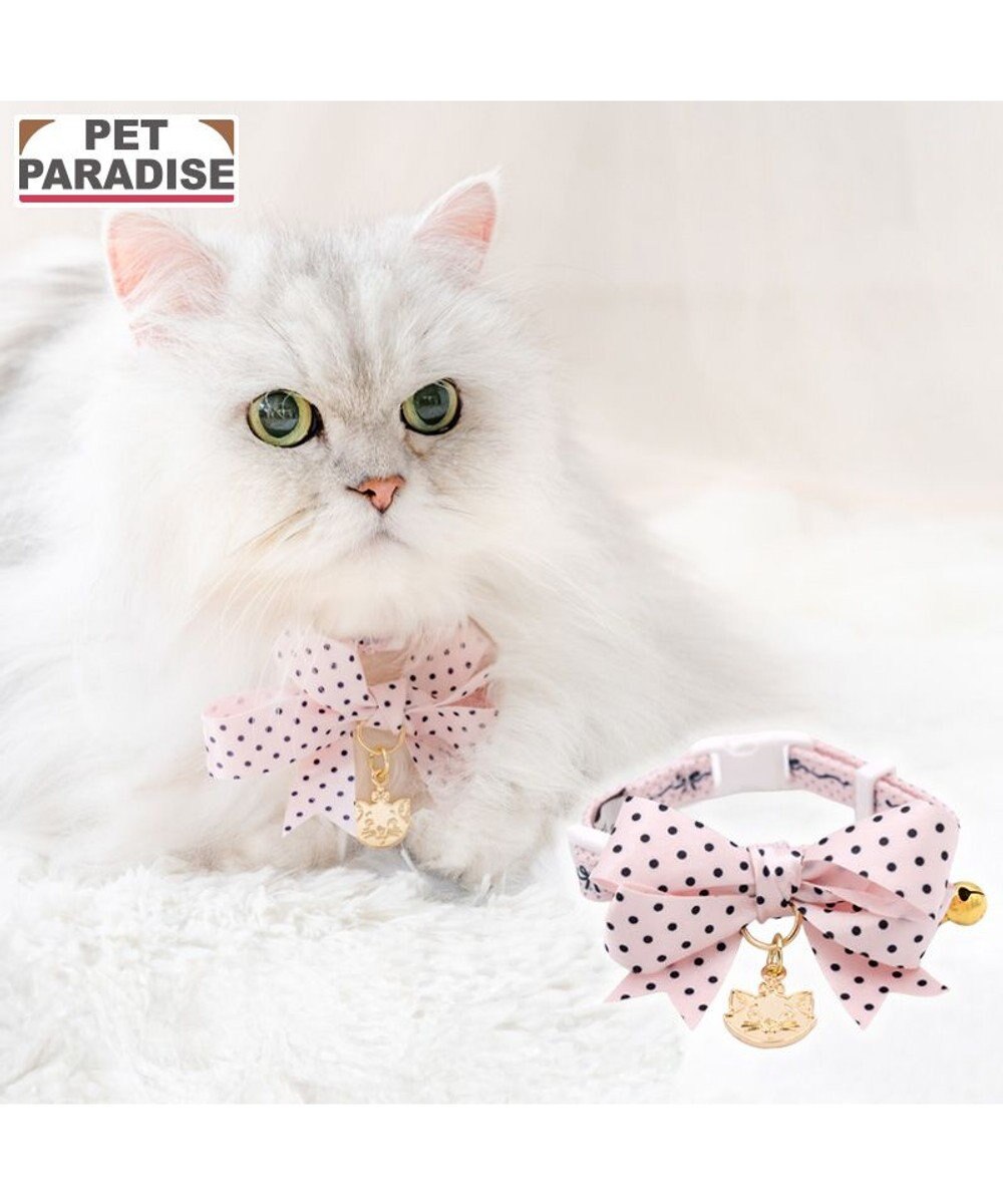 PET PARADISE ディズニー マリー ドットリボン 首輪 S / M 