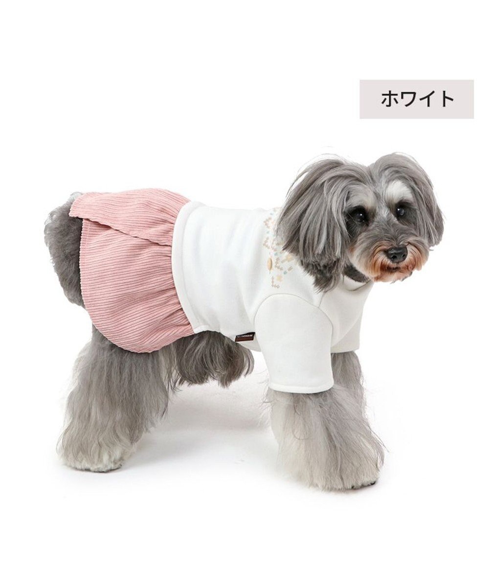 PET PARADISE ノルディック柄ワンピース《ホワイト》小型犬 