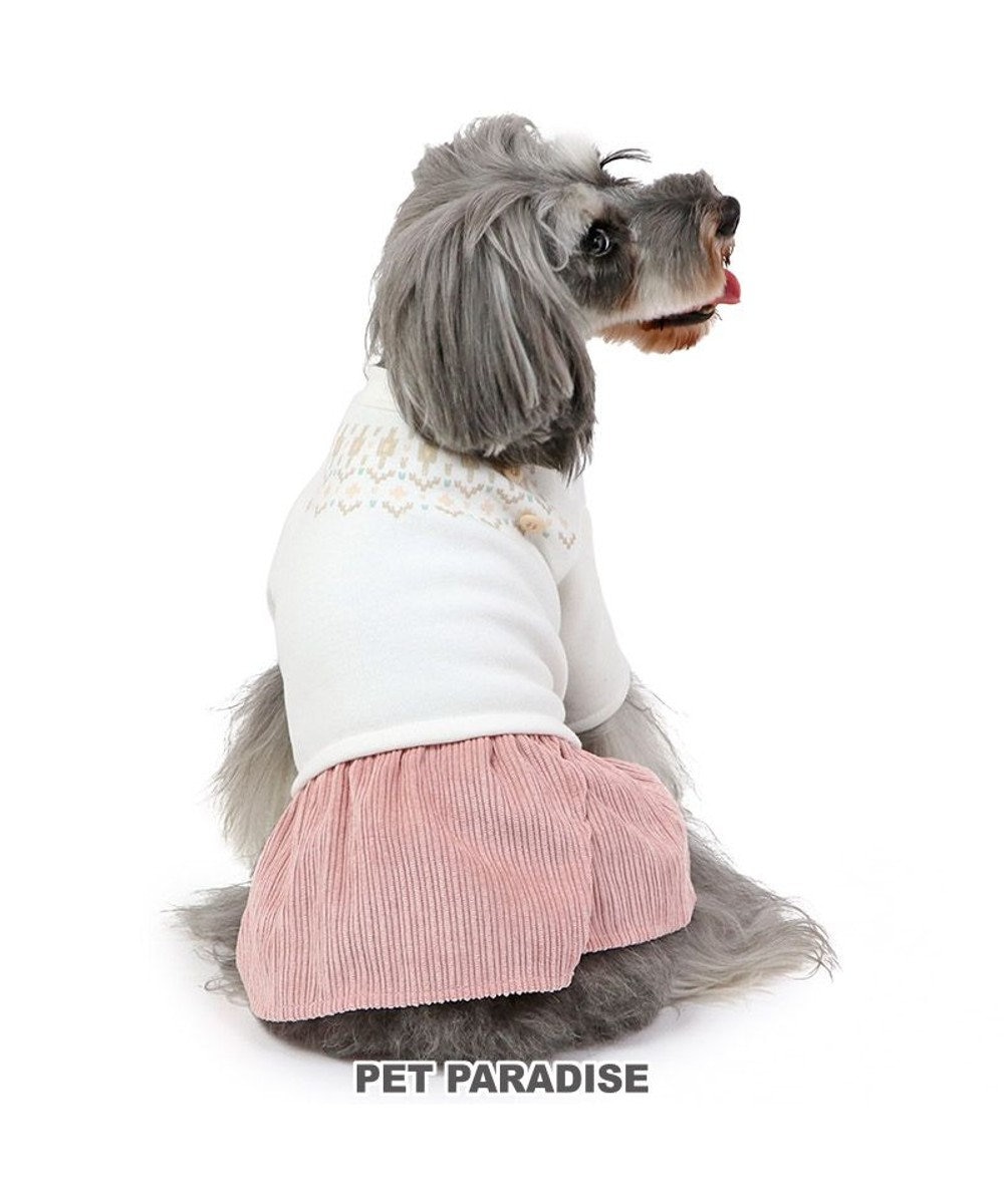 PET PARADISE ノルディック柄ワンピース《ホワイト》小型犬 ホワイト