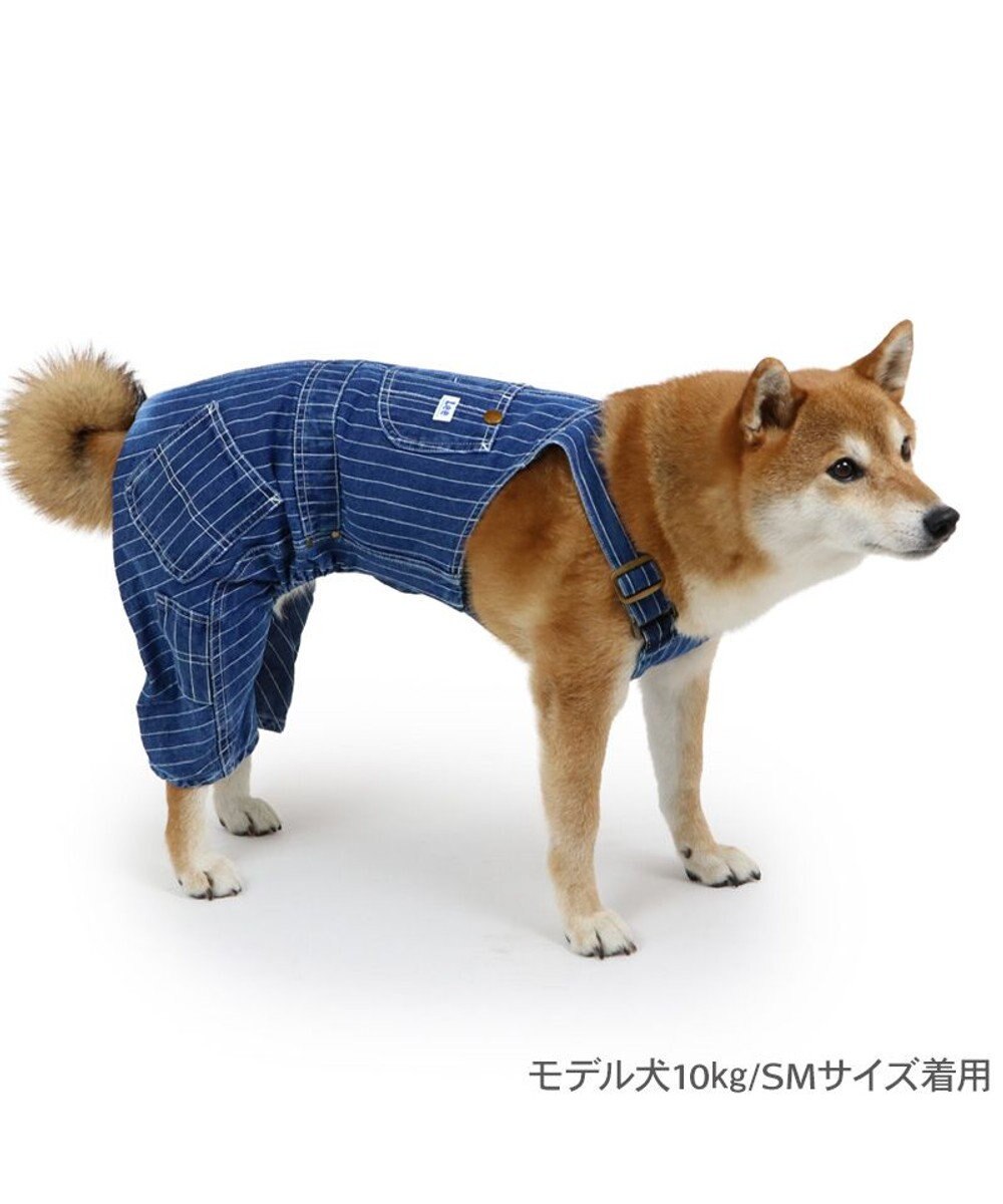 PET PARADISE Lee ストライプ オーバーオール 中型犬 大型犬 