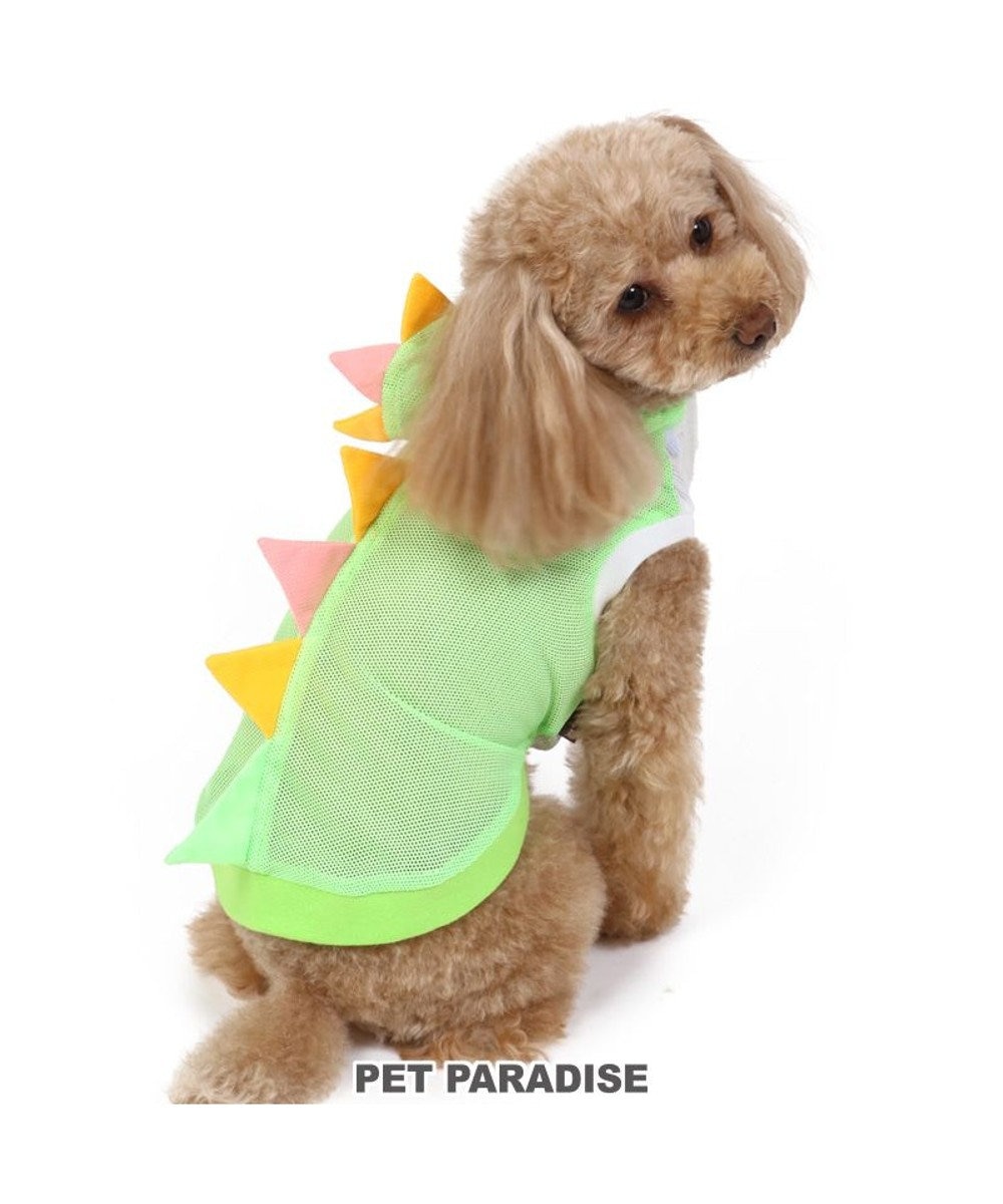 PET PARADISE 犬 服 夏服 恐竜 メッシュ パーカー 〔小型犬〕 ペットウエア ペットウェア ドッグウエア ドッグウェア ベビー 超小型犬 小型犬 黄緑