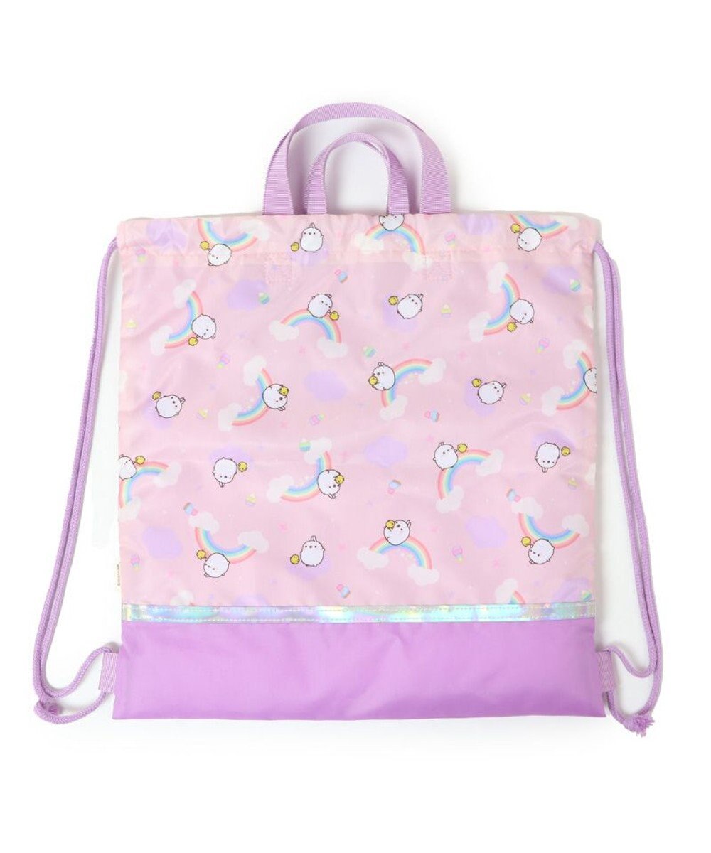 Mother garden マザーガーデン MOLANG モラン お着替巾着 虹柄 