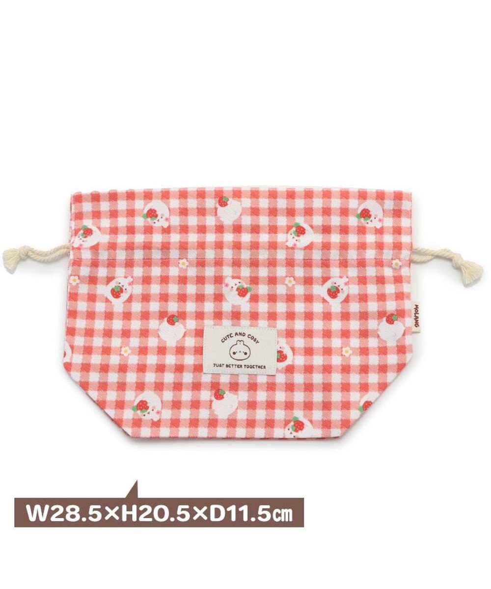 Mother garden マザーガーデン MOLANG モラン ランチ巾着 いちご柄 お弁当袋