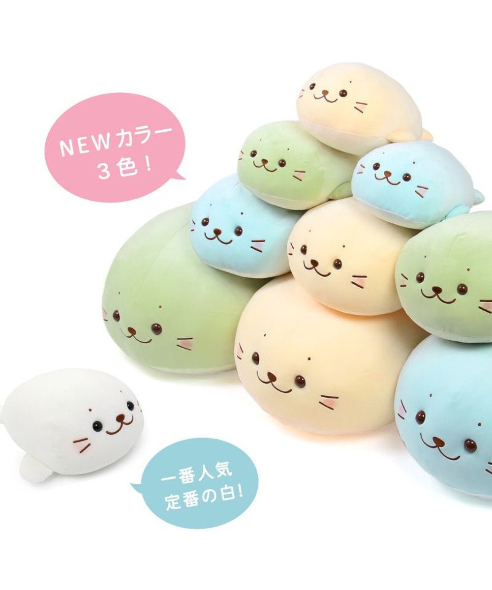 Mother garden しろたん ふわもち ぬいぐるみ 38cm  みるくカラー 《ソーダみるく》 単品 