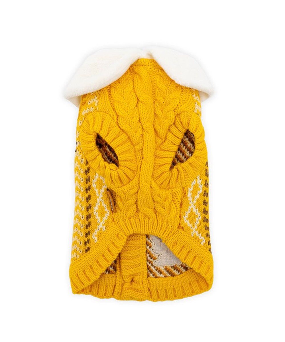 PET PARADISE スヌーピー ハグ 背開き ニット 《イエロー》 中型犬 大型犬 