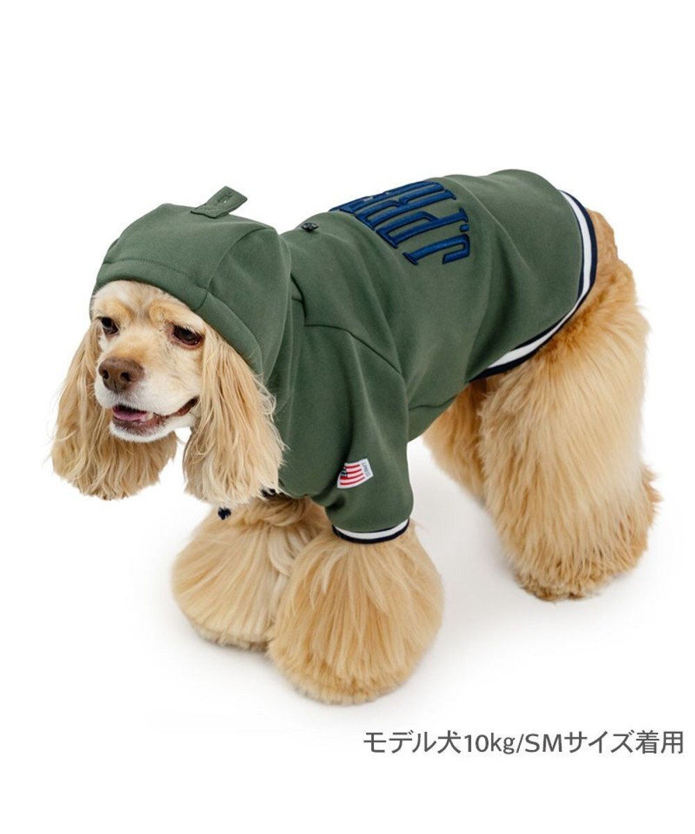 PET PARADISE J.PRESS 立体刺繍パーカー  中型犬 