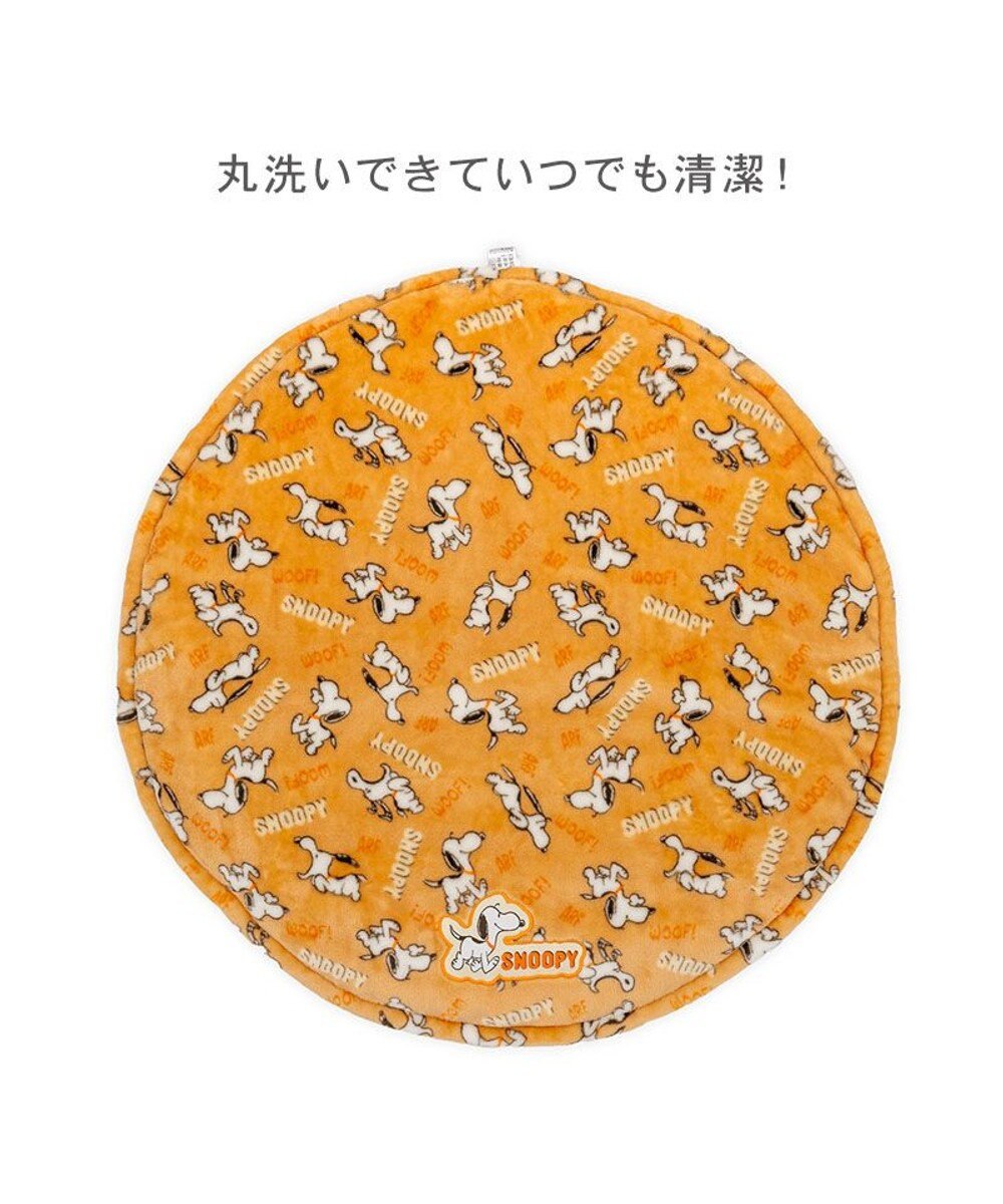 PET PARADISE スヌーピー  遠赤外線 丸マット 《てくてく》S 径70cm 