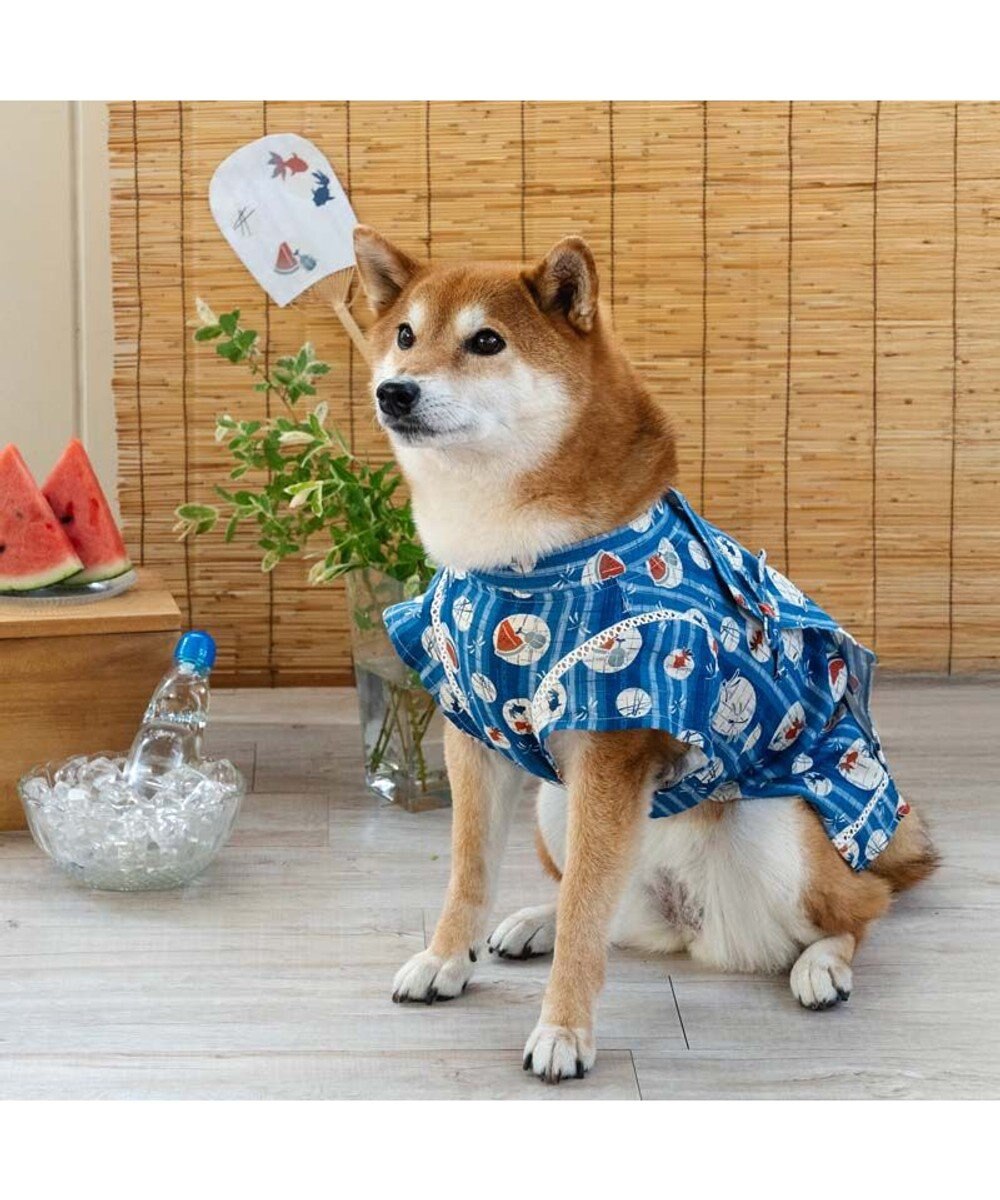 PET PARADISE ペットパラダイス 甚平 《しじら織り風》 中型犬 大型犬 
