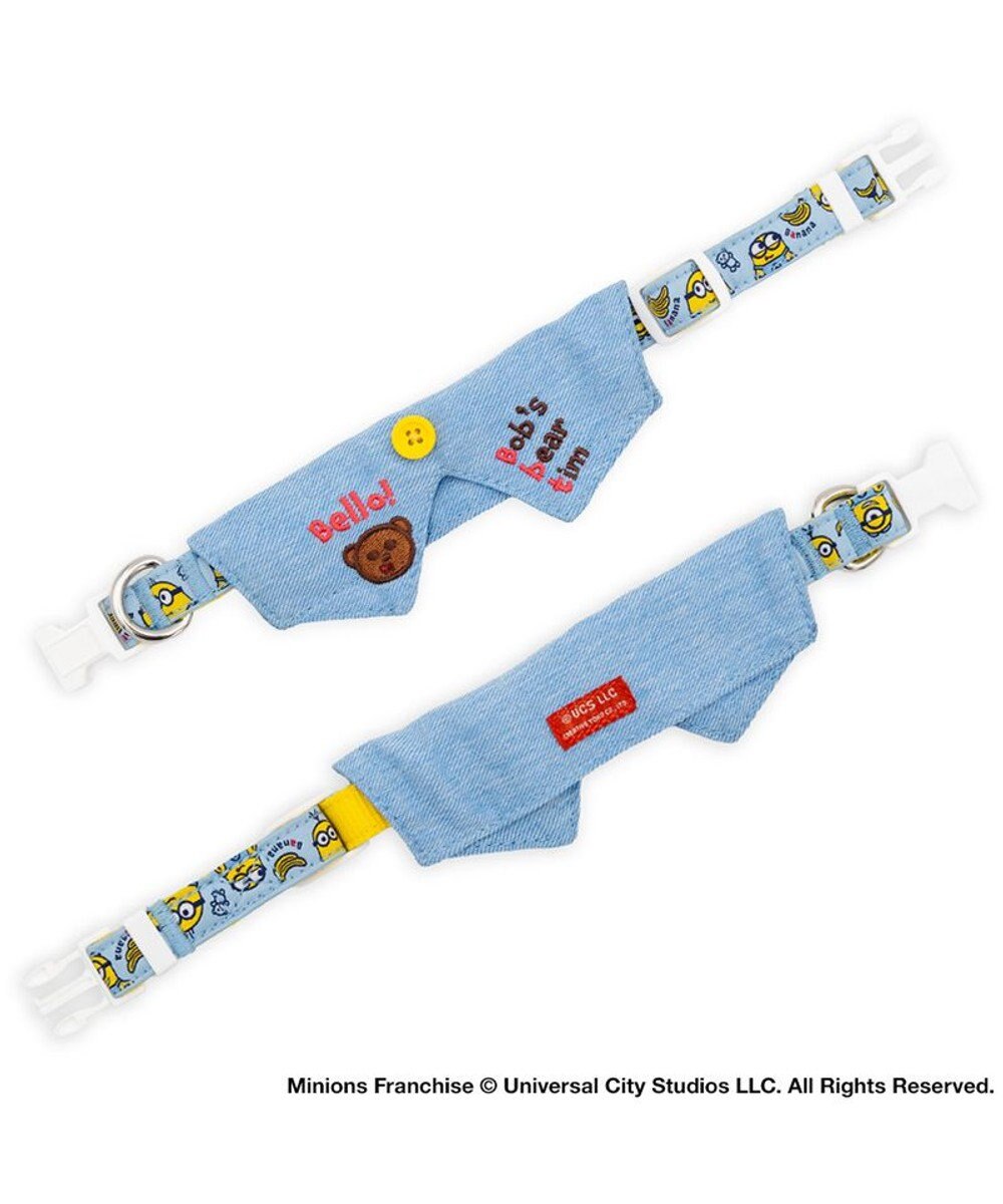 PET PARADISE ミニオン デニム襟付き首輪 3S