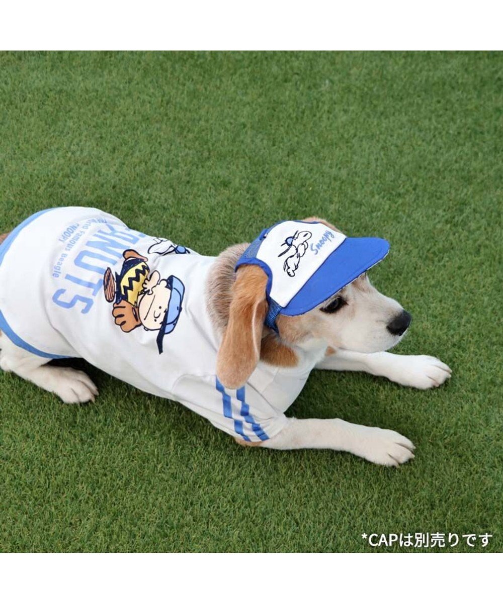 PET PARADISE スヌーピー Tシャツ 《ファインプレー柄》 白色 中型犬 大型犬